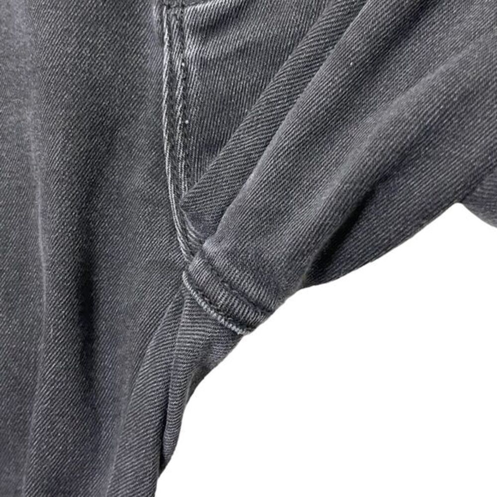 Driftwood Jackie Lace Trim Slim Jeans Women’s‎ 28 Black Raw Hem Stretch Denim - Picture 5 of 13